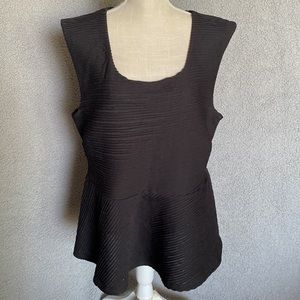 Forever 21 Plus Size Womens Sleeveless  Peblem Top Size 2X Black